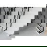 Mexen Rio douchecabine vierkant 80 x 80 cm, transparant, zwart + Flat douchebak, wit - 860-080-080-70-00-4010B