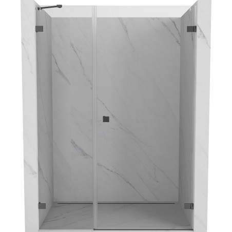 Mexen Lunar-B dušinurkse uks parempoolne 120 cm, läbipaistev, gun metal - 832S-120-050-95-00-P