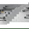 Mexen Rio vierkante douchecabine 70 x 70 cm, zwarte strepen, zwart + Flat douchebak, wit - 860-070-070-70-20-4010B