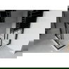 Mexen Rio vierkante douchecabine 70 x 70 cm, zwarte strepen, zwart + Flat douchebak, wit - 860-070-070-70-20-4010B