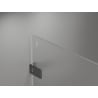 Mexen Lunar-F L foldable shower doors right 125 cm, transparent, gun gray brushed - 836SL-125-050-66-00-P
