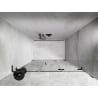 Mexen Lunar-F L faltbare Dusche Türen rechts 135 cm, transparent, gebürstet Gun Gray - 836SL-135-050-66-00-P
