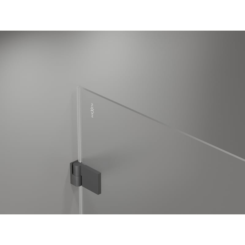 Mexen Lunar-B drzwi prysznicowe uchylne prawe 125 cm, transparent, gun metal - 832S-125-050-95-00-P