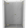 Mexen Lunar vasakukäeline dušiuks 160 cm, läbipaistev, kuldne - 834S-160-050-50-00-L
