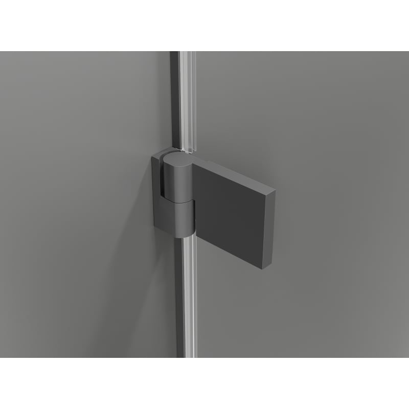 Mexen Lunar-B drzwi prysznicowe uchylne prawe 140 cm, transparent, gun metal - 832S-140-050-95-00-P