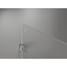 Mexen Lunar-B drzwi prysznicowe uchylne prawe 115 cm, transparent, nikiel szczotkowany - 832S-115-050-97-00-P