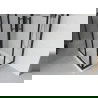 Mexen Rio vierkante douchecabine 80 x 80 cm, matglas, zwart + Flat douchebak, wit - 860-080-080-70-30-4010B
