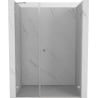 Mexen Lunar-B Duschdrehtür rechts 115 cm, transparent, gebürstetes Nickel - 832S-115-050-97-00-P