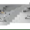 Mexen Rio vierkante douchecabine 80 x 80 cm, matglas, zwart + Flat douchebak, wit - 860-080-080-70-30-4010B