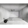 Mexen Lunar-B duššiuksed, parempoolne, 130 cm, läbipaistev, harjatud nikkel - 832S-130-050-97-00-P