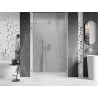 Mexen Lunar-B porte de douche pivotante droite 135 cm, transparent, nickel brossé - 832S-135-050-97-00-P
