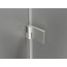Mexen Lunar-B drzwi prysznicowe uchylne prawe 145 cm, transparent, nikiel szczotkowany - 832S-145-050-97-00-P