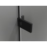 Mexen Lunar-F L kokkupandavad dušiuksed paremad 130 cm, läbipaistev, must - 836SL-130-050-70-00-P