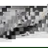 Mexen Lunar-F L faltbare Duschkabinentür rechts 150 cm, transparent, schwarz - 836SL-150-050-70-00-P