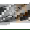 Mexen Rio kvadratna tuš kabina 90 x 90 cm, grafitna, črna + pladenj Flat, bel - 860-090-090-70-40-4010B