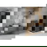 Mexen Rio vierkante douchecabine 90 x 90 cm, grafiet, zwart + Flat douchebak, wit - 860-090-090-70-40-4010B