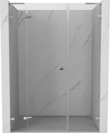 Mexen Lunar L ljestva tuš vrata lijevo 130 cm, prozirno, krom - 834SL-130-050-01-00-L