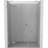 Mexen Lunar L left hinged shower door 135 cm, transparent, chrome - 834SL-135-050-01-00-L