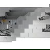Mexen Rio vierkante douchecabine 90 x 90 cm, grafiet, zwart + Flat douchebak, wit - 860-090-090-70-40-4010B