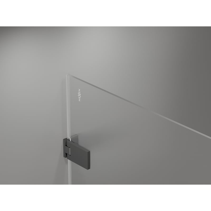 Mexen Lunar-F L drzwi prysznicowe składane prawe 135 cm, transparent, gun metal - 836SL-135-050-95-00-P