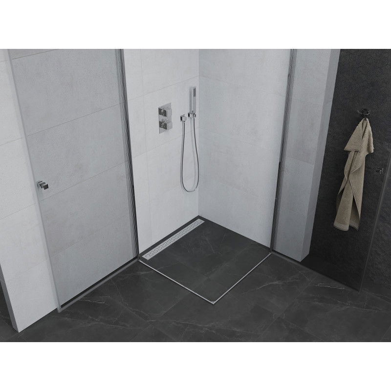 Mexen Pretoria Duo cabine de douche pivotante 90 x 90 cm, transparent, chrome - 852-090-090-02-00