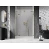 Mexen Lunar L drzwi prysznicowe uchylne lewe 125 cm, transparent, złote - 834SL-125-050-50-00-L