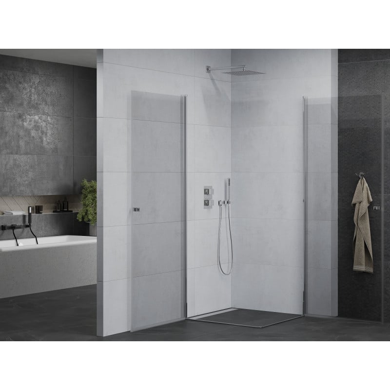 Mexen Pretoria Duo hinged shower cabin 90 x 90 cm, transparent, chrome - 852-090-090-02-00