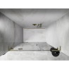 Mexen Lunar L duššiuksed, avatavad vasakule, 130 cm, läbipaistvad, kuldsed - 834SL-130-050-50-00-L