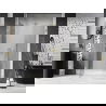 Mexen Lunar douchedeur scharnierend links 135 cm, transparant, goud geborsteld - 834S-135-050-55-00-L