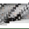 Mexen Lunar Duschdreh-Tür Linksanschlag 140 cm, transparent, Roségold - 834S-140-050-60-00-L