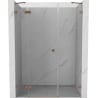 Mexen Lunar vasak 120 cm pööratav dušiuks, läbipaistev, harjatud vask - 834S-120-050-65-00-L