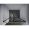 Mexen Apia schuifbare douchedeur 105 cm, transparant, goud - 845-105-000-50-00