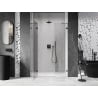 Mexen Lunar 120 cm Left Hinged Shower Door, Transparent, Brushed Gun Gray - 834S-120-050-66-00-L