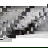 Mexen Lunar draaideur voor douche links 150 cm, transparant, geborsteld geweergrijs - 834S-150-050-66-00-L