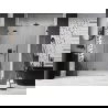 Mexen Lunar draaideur voor douche links 150 cm, transparant, geborsteld geweergrijs - 834S-150-050-66-00-L