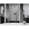 Mexen Lunar porte de douche pivotante gauche 155 cm, transparent, gun gray brossé - 834S-155-050-66-00-L
