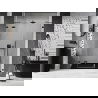 Mexen Lunar Dusch-Schwenktür links 150 cm, transparent, schwarz - 834S-150-050-70-00-L