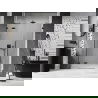 Mexen Lunar Dusch-Schwenktür links 150 cm, transparent, schwarz - 834S-150-050-70-00-L