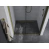 Mexen Apia sliding shower door 125 cm, transparent, gold - 845-125-000-50-00