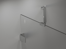 Mexen Lunar badwand scherm 1-vleugelig 100 x 150 cm, transparant, chroom - 897-100-000-01-00