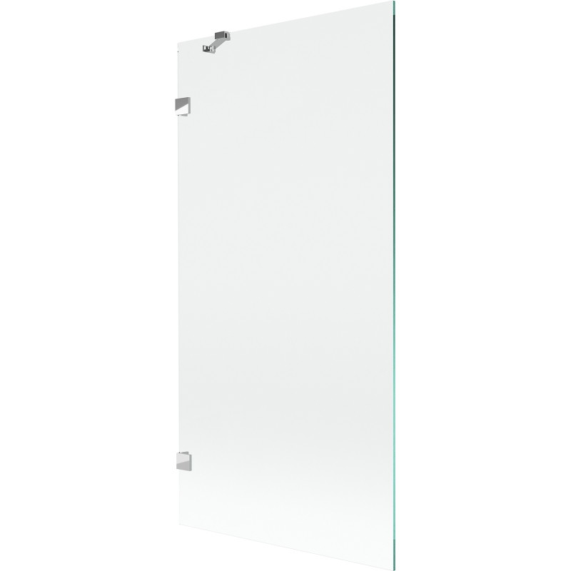 Mexen Lunar paravan za kadu 1-krilni 90 x 150 cm, proziran, krom - 897-090-000-01-00