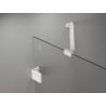 Mexen Lunar Badewannen-Paravent 1-flügelig 90 x 150 cm, transparent, weiß - 897-090-000-20-00