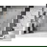 Mexen Lunar douchedeur scharnierend links 135 cm, transparant, geborsteld nikkel - 834S-135-050-97-00-L