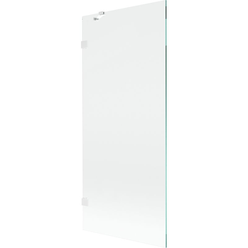 Mexen Lunar badwand scherm 1-deurs 80 x 150 cm, transparant, wit - 897-080-000-20-00