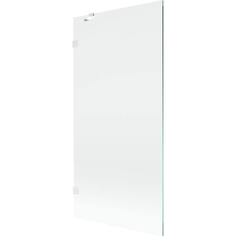 Mexen Lunar Badewannen-Paravent 1-flügelig 90 x 150 cm, transparent, weiß - 897-090-000-20-00