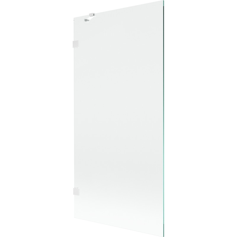 Mexen Lunar parawan nawannowy 1-skrzydłowy 90 x 150 cm, transparent, biały - 897-090-000-20-00
