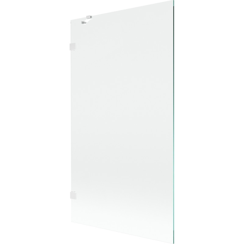 Mexen Lunar paravan za kadu 1-krilni 100 x 150 cm, proziran, bijeli - 897-100-000-20-00