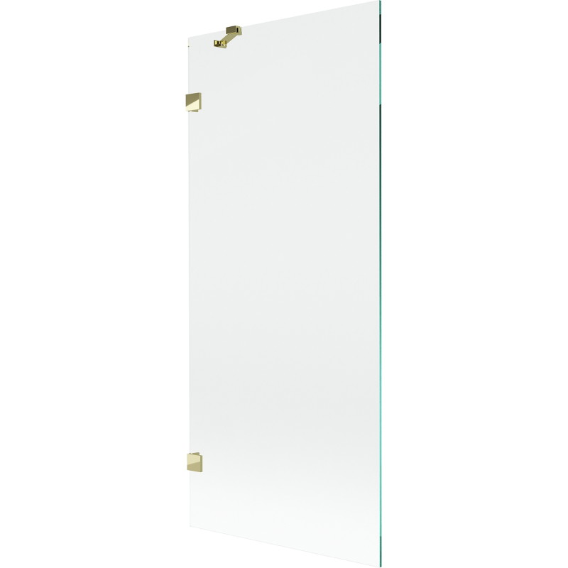Mexen Lunar parawan nawannowy 1-skrzydłowy 80 x 150 cm, transparent, złoty - 897-080-000-50-00