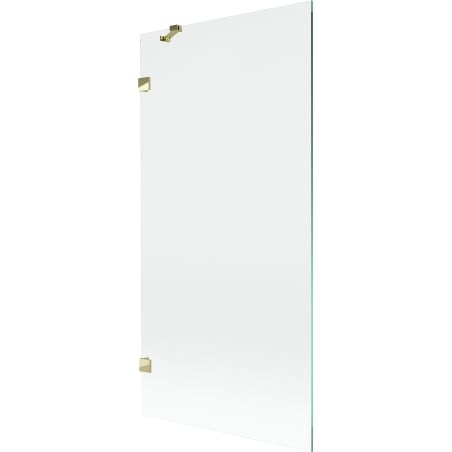 Mexen Lunar 1-panel bath screen 90 x 150 cm, transparent, gold - 897-090-000-50-00