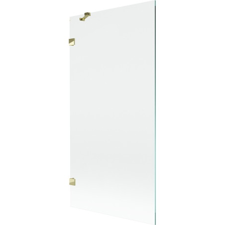 Mexen Lunar vannitoa kahepoolne sirm 90 x 150 cm, läbipaistev, kuldne - 897-090-000-50-00